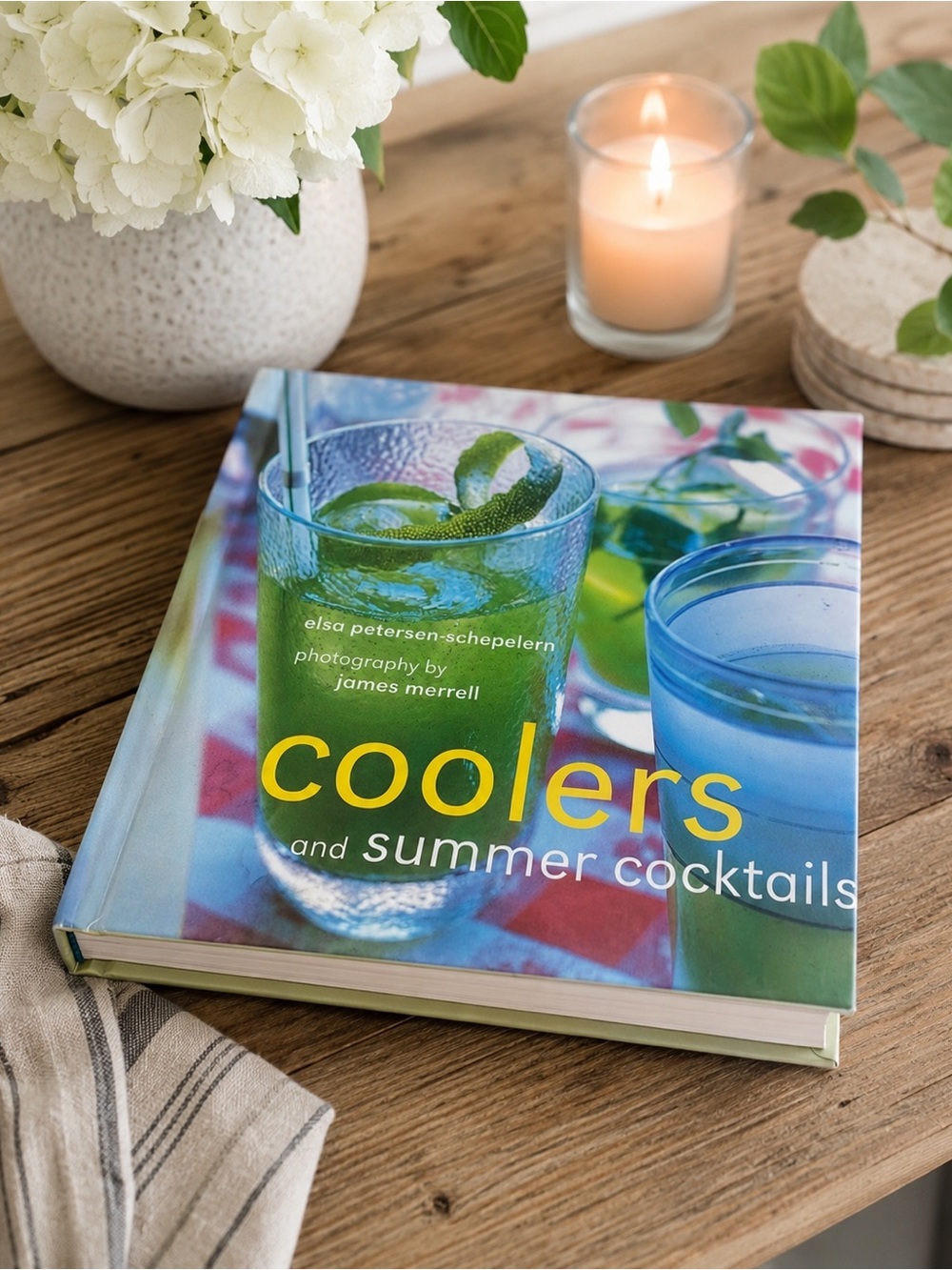 Coolers & Summer Cocktails Hardcover Recipe Book Mocktails Home Bar Guide
